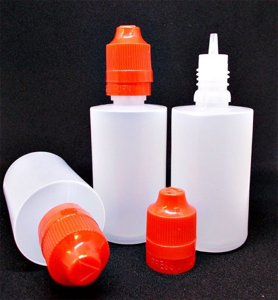 Tropfflasche Leerflasche mit Kinder- und Qualitätssicherung- 3er SET 50ml