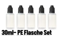 Liquidflasche PE Dropper- 5er SET 30ml Liquidflasche PE Dropper- 5er SET 30ml