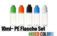 Liquidflasche PE Dropper- 5er SET 10 Mixed Colors Liquidflasche PE Dropper- 5er SET 10 Mixed Colors