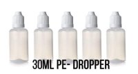 Liquidflasche PE Dropper Weiß- 5er SET 30ml Liquidflasche PE Dropper Weiß- 5er SET 30ml
