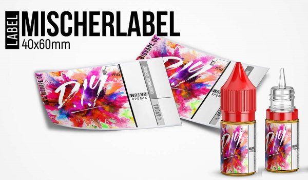 "Mischerlabel- D.I.Y" - High Gloss Etikett für Leerflaschen