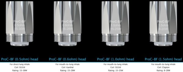 Joyetech ProC-BF 0,6 Ohm MTL- Verdampferköpfe