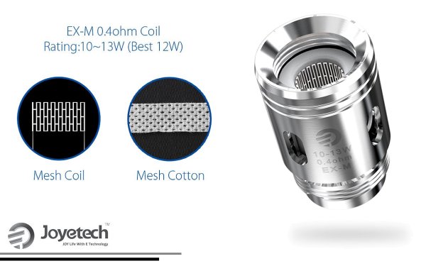 EX-M 0,4 Ohm Mesh Verdampferköpfe- by Joyetech