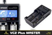 XTAR VC2 Master Plus Ladegerät für Li-ion/ Ni-MH Akkus