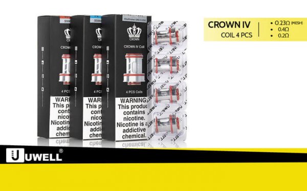 Crown 4 Coils 4er Pack | Verdampferköpfe- by UWELL