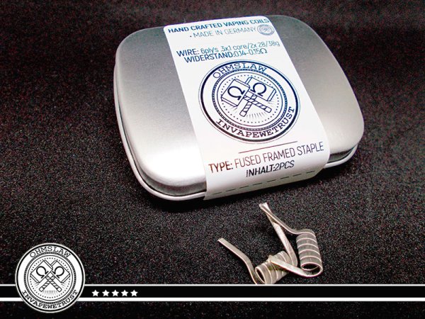 2x Fused Framed Stapled Coils-Hand made-by Ohmslaw Coils